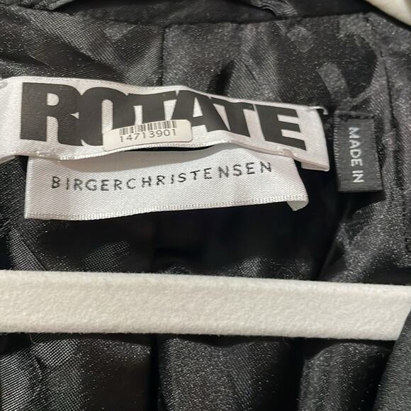 Rotate Birger Christensen Black Sequin Blazer Size 4 Retails $450 - Picture 6 of 9